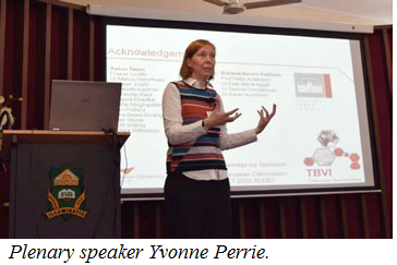 Plenary speaker Yvonne Perrie