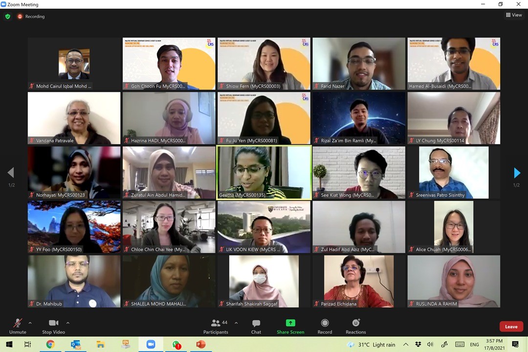 Malaysia Chapter zoom meeting